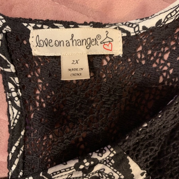 Love On a Hanger sleeveless tank top new with tags Nordstrom Rack. 2X boho - Picture 4 of 6